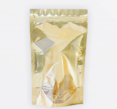 ถุงซิปฟอล์ย หน้าใส  หลังทอง