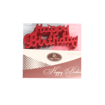 เทียนHBD-สีแดง
