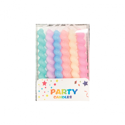 เทียนเกลียวสีพาสเทล