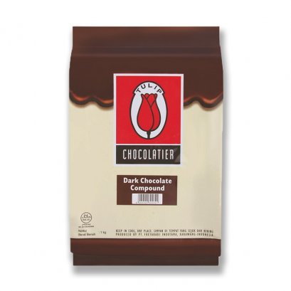 ช็อคตุ๋นทิวลิป(แผ่น) (Tulip Dark Choc Super Compound) (1กก.)