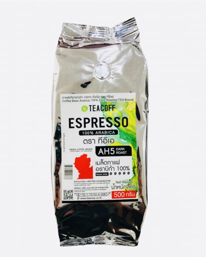TEA-Teacoff Ah5 เมล็ดกาแฟสดคั่วเข้ม (500ก.)