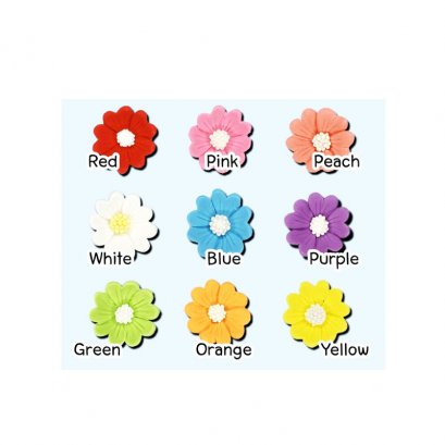 น้ำตาลดอกไม้หัวใจใหญ่ ขนาด 3 cm