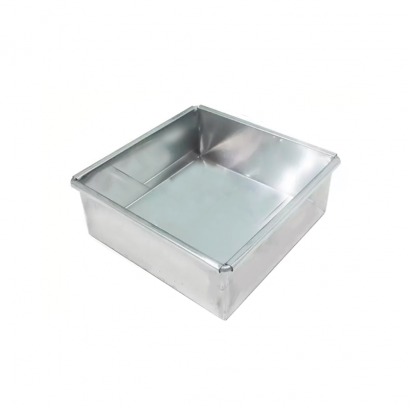 5 x 5 x 2 นิ้ว ขอบตรง ถาดอลูมิเนียม