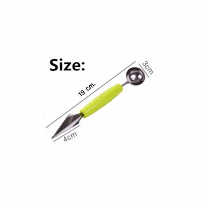 ช้อนตักและมีดตกแต่งผลไม้