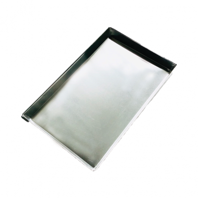 7 x 11 x 1 นิ้ว ขอบเอียง ถาดอลูมิเนียม