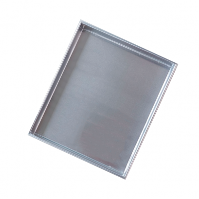 10 x 14 x 1 1/2 นิ้ว ขอบตรง ถาดอลูมิเนียม