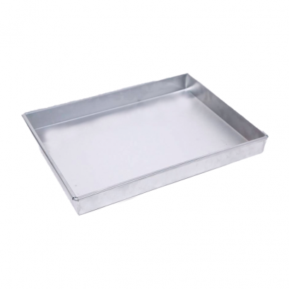 10 x 12 x 2 นิ้ว ขอบตรง ถาดอลูมิเนียม