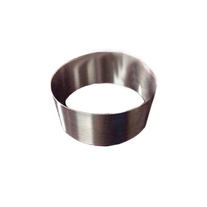 4&quot; x สูง 2&quot; (1/4 ป.) วงเค้กสแตนเลสหนา กลม