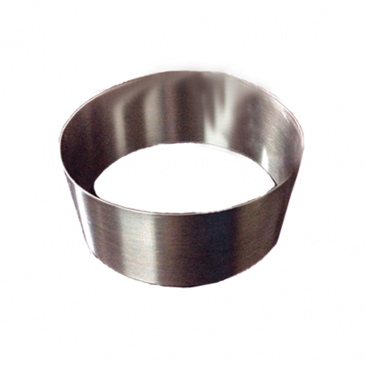 7&quot; x สูง 2&quot; (2 ป.) วงเค้กสแตนเลสหนา กลม