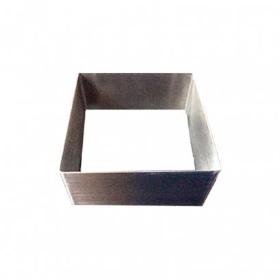 6&quot;x6&quot;x2&quot; (2 ป.) วงเค้กสแตนเลสหนา สี่เหลี่ยม