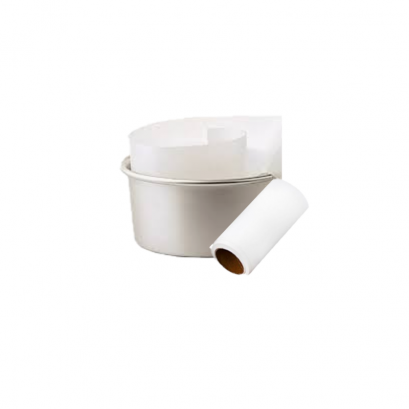 กระดาษรองข้างอบข้างเค้กเคลือบซิลิโคน 25 เมตร