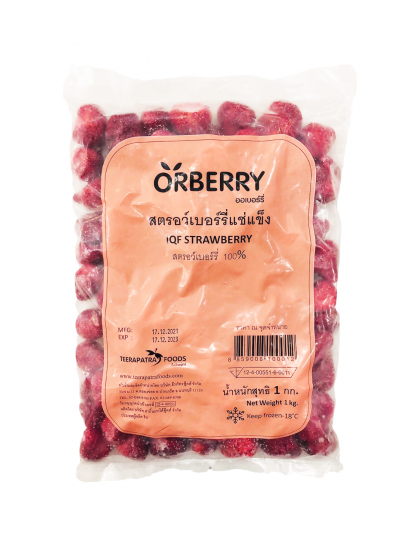 สตรอเบอรี่แช่แข็ง เกรด A ถุงพิมพ์ ( สายพันธุ์อเมริกัน 13)