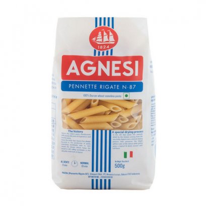 แอคเนซี เพนเน่ ริกาเต้ เบอร์ 19 พาสต้าปากตัดมีรอยหยัก