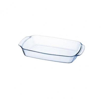 ถาดแก้วอบขนมสี่เหลี่ยมผืนผ้า1120cc. Borcam Ovenware