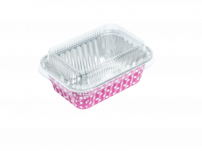 4004 จุดชมพู-ถาดฟอล์ยเหลี่ยมS&amp;S