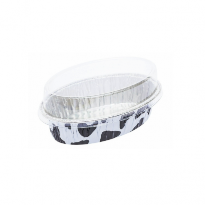 6002 ฟอล์ยทรงรี+ฝา -Cow วัว