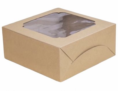 ก.24.5xย.24.5xส.10.5 cm กล่องเค้ก 2 ปอนด์ กระดาษคราฟ