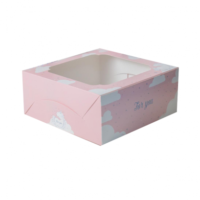 ก.24.5xย24.5xส.10.5 cm กล่องเค้ก 2 ปอนด์ ลาย ยูนิคอร์น สวีทดรีม