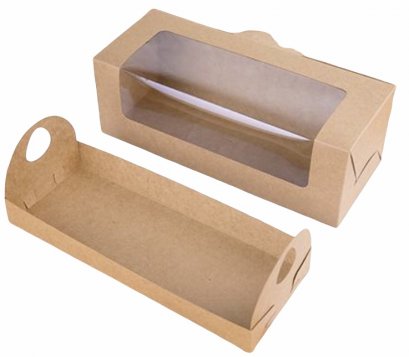 ก.10xย.25xส9 cm กล่องคราฟ หน้าต่างทรงวี 25 ซม. ( พร้อมฐานรอง )