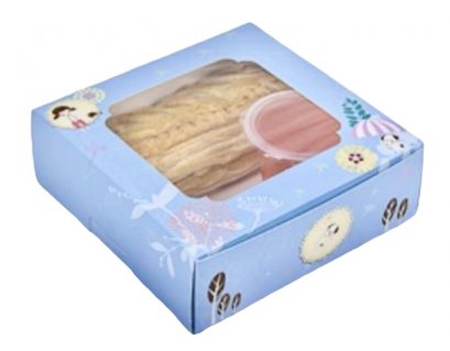 ก15xย.15xส.5 cm  กล่องชิฟฟ่อนฟ้า