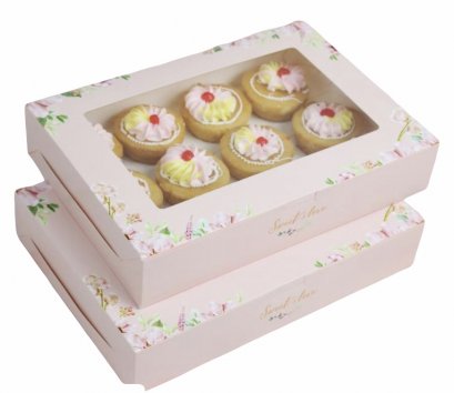 ก20xย.28.5xส.5.5 cm กล่องทรงแบน ลาย สวีท พีโอนี