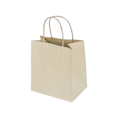 19x13x21 ซม.ถุงกระดาษหูเกลียว น้ำตาล