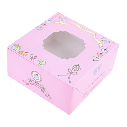 ก.15xย.15xส.7.5 cm กล่องสแน็คหน้าต่าง วันเดอร์ฟูลชมพู