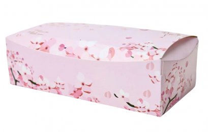 ก.9xย.18.5xส.5.5 cm กล่องพายสับประรด ลาย ซากุระการ์เด้น