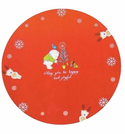 ฐานรองเค้ก ลายหมีสีแดง