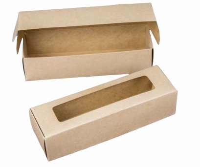 ก.6xย.20xส5 cm กล่องมาการองมีหน้าต่าง 8-10 ชิ้น คราฟ