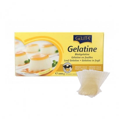 แผ่นเจลาติน ตราเยลลิต้า (ชนิดแผ่นยาว)