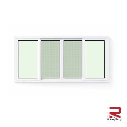 หน้าต่างบานเลื่อนยูพีวีซี  7.3 สีขาว winstar