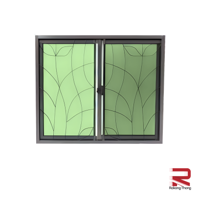 Sahara Grey wrought iron sliding window 120x110