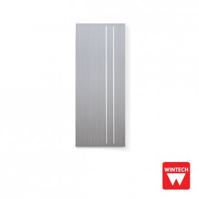 ประตูยูพีวีซีลายโมเดิร์นสีเทา wintech