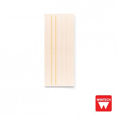 ประตูยูพีวีซีลายโมเดิร์นสีบีชครีม wintech