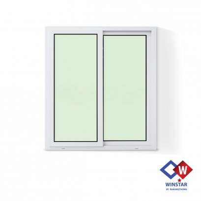 หน้าต่างยูพีวีซีบานเลื่อน 7.3 สีขาว winstar