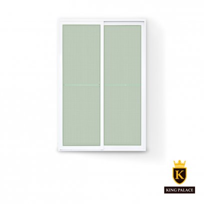 Aluminum Sliding Door, Stainless Steel Screen + Safety Glass