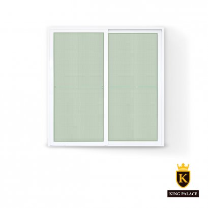 Aluminum Sliding Door, Stainless Steel Screen + Safety Glass