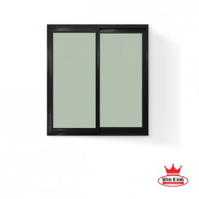 หน้าต่างบานเลื่อนอลูมิเนียมสีดำ winking