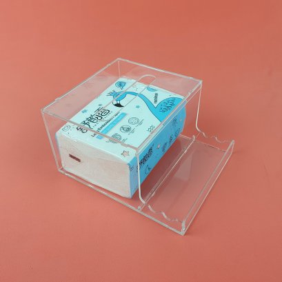 กล่องใส่ทิชชู่อะคริลิค ใส #S61