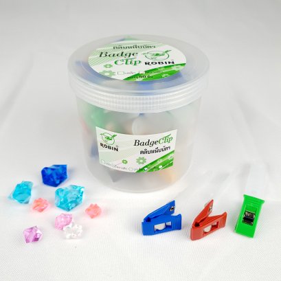 คลิบหนีบบัตรพลาสติก แพ็ค50