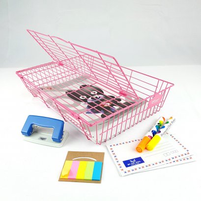 ตะกร้าใส่เอกสาร No.300D สีสด