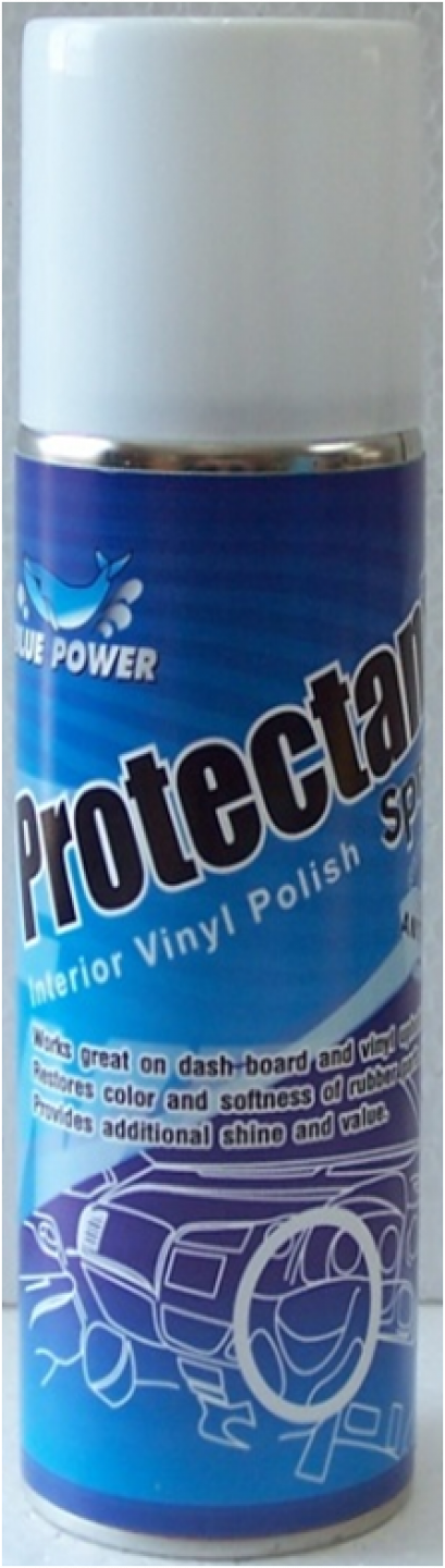 BP. Protectant  Spray บลูพาวเวอร์ โพรเท็คแตนท์ สเปรย์เคลือบเงาคอลโซลหน้าปัทม์และเบาะ 400 cc.