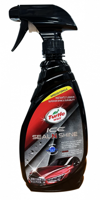 TW. ICE Seal N Shine, New Improved Formula 16 Oz . สเปรย์เคลือบเงา ซีลแอนด์ชายน์ สูตรใหม่ เคลือบแก้วและคาร์นอบาแว็กซ์ SiO2 เงาไว น้ำไม่เกาะ ขนาด 473 มล.