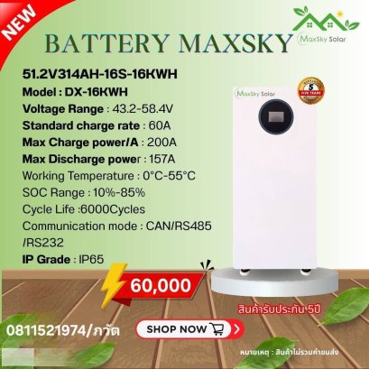 LITHIUM BATTERY MAX-DX51.2V 314AH