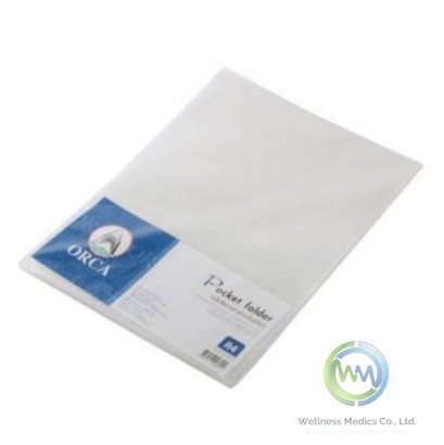 A4 transparent envelope folder, 12 envelopes per pack