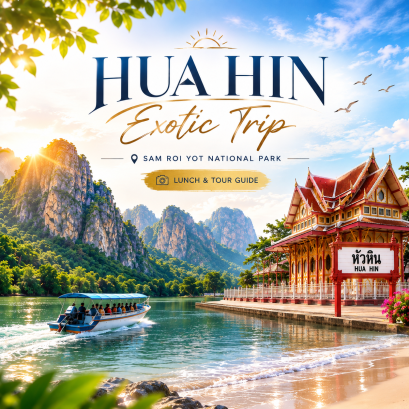 030PVT  Hua Hin Exotic trip + Sam Roy Yod National Park  + Lunch &amp; Tour Guide