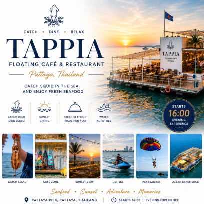 Tappia Floating Caf&eacute; &amp; Restaurant, Pattaya,