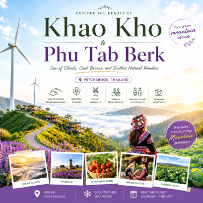 Khao Kho &amp; Phu Tab Berk, Petchaboon Thailand
