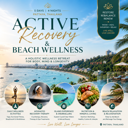Pattaya-Active Recovery&amp;Beach Wellness 5D4N